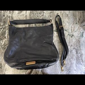 Marc by Marc Jacobs black leather Hillier leather hobo bag